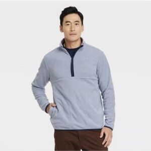 NWT Light Blue Quarter-Zip Sweater